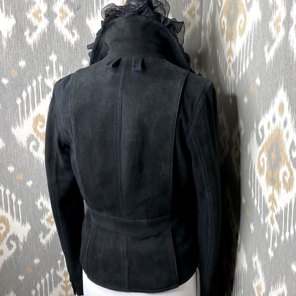 *Ralph Lauren Collection Vintage Fall 02 Runway Black Deerskin Utility Jacket - Picture 15 of 16